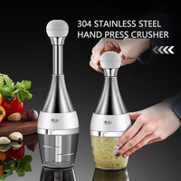 304 stainless steel meat grinder multifunctional vegetable and fruit tools kitchen utensils manual grinder portable garlic mixer