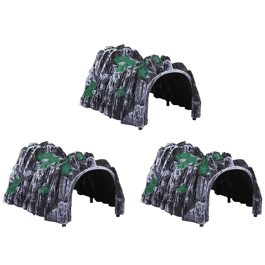 

3 Pcs Simulated Cave Scene Model Kids Toy Artificiales Para Christmas Pretend