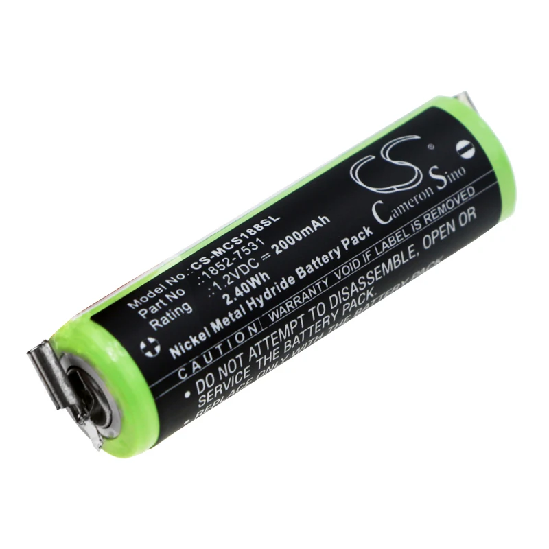 

CameronSino Battery for Wella Xpert HS50 Tonde Eco S Profi XS ECO XS Profi KR-800 AAE 2000mAh / 2.40Wh Moser 1852-7531