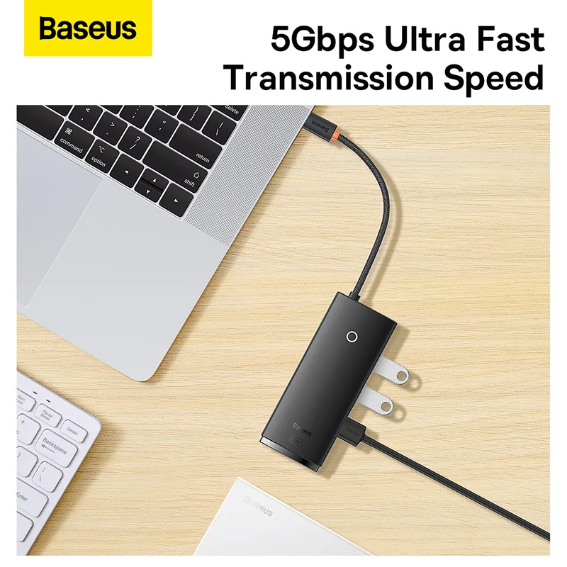 Baseus USB C HUB Type to HDMI-совместимый адаптер 4K 3 0 Док-станция для MacBook Pro Air Splitter |