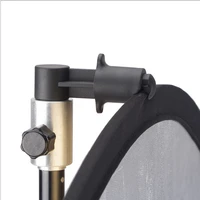 soonpho as 50 silver aluminum mini portable studio photography background and reflector disc holder clip for light stand