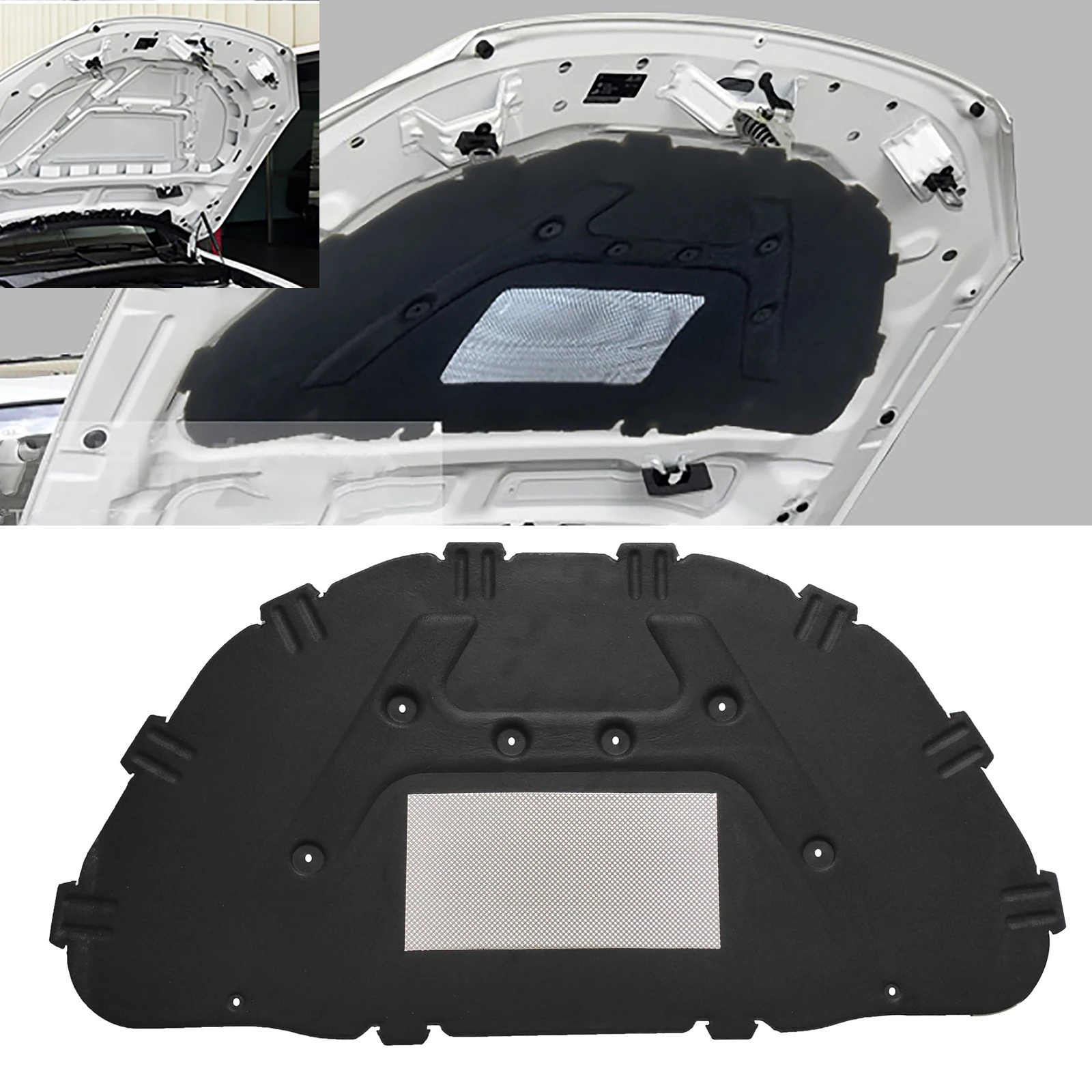 

Car Front Hood Engine Sound Heat Insulation Pad Thermal Heat Insulation Pad Mat For BMW X1 E84 2010-2015