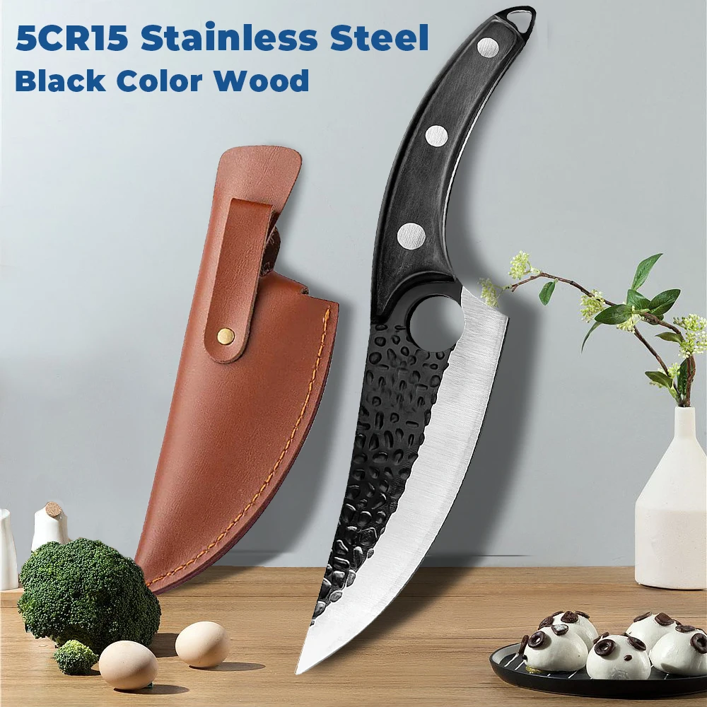 

Кованый кухонный нож 5,8 дюймов 5CR15, из нержавеющей стали