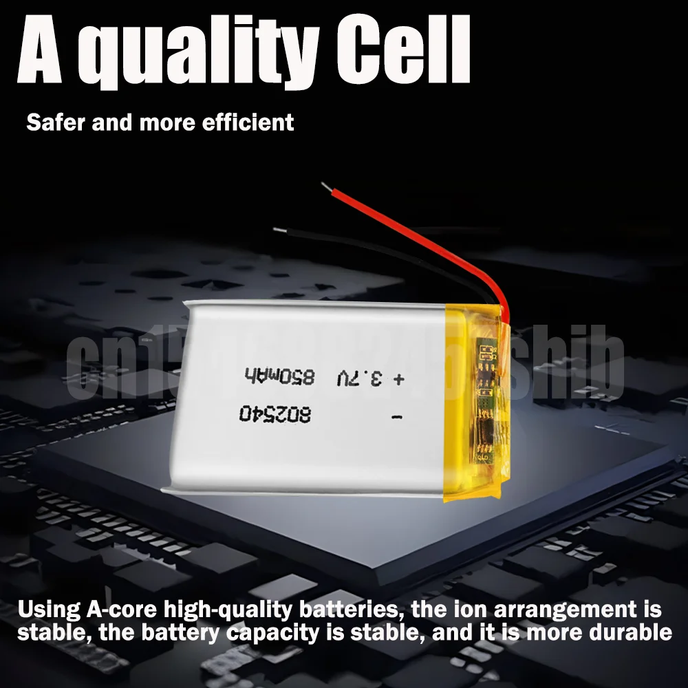 1/2 шт. литий-полимерные перезаряжаемые литий-ионные аккумуляторы 802540 3 7 в 850 мАч