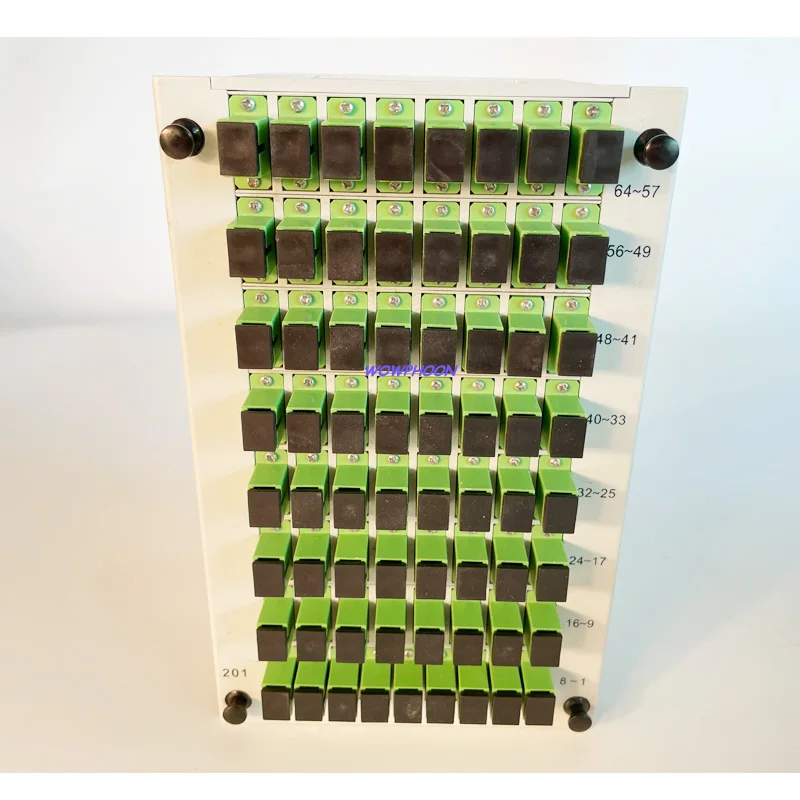 

SC APC SC UPC 1X64 Fiber Optic Splitter Box Insert sheet Type Fiber Optical PLC Splitter SC UPC Insertion Splitters 1:64