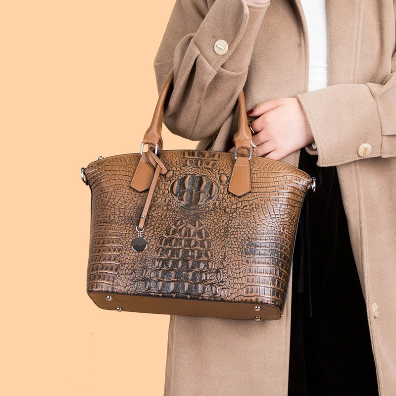 

Crocodile Pattern Handbag High-end Women Bag
