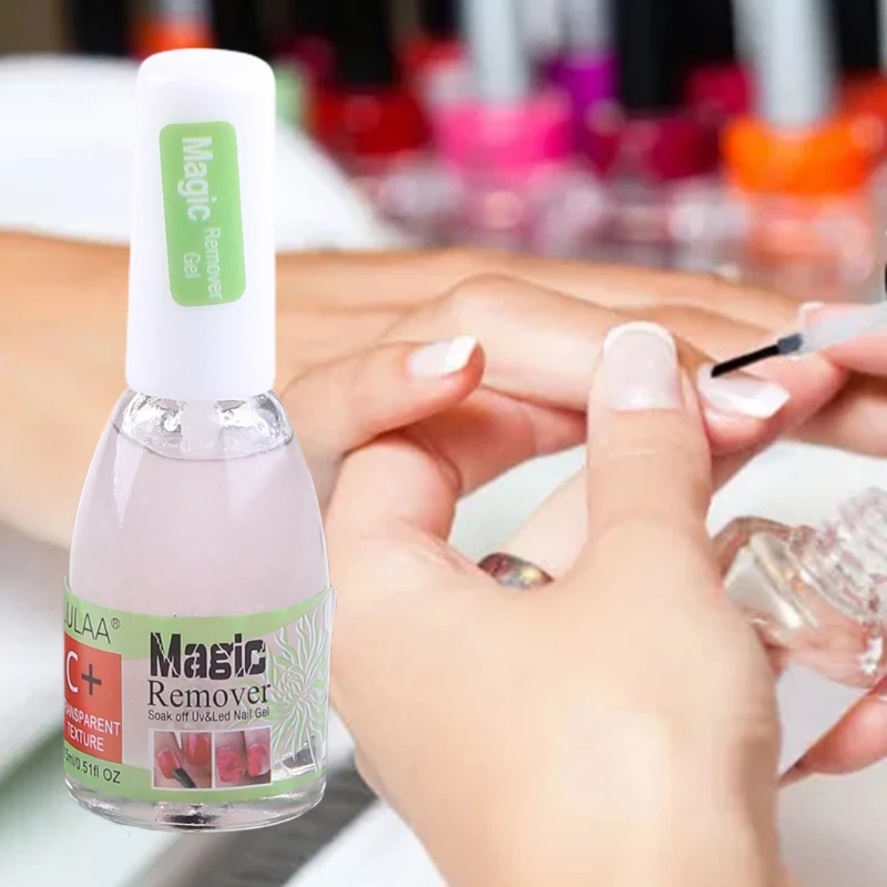 

15ml Nail Polish Remover UV Gel Soak Off Removal Manicure Cleaner Tool K3NE