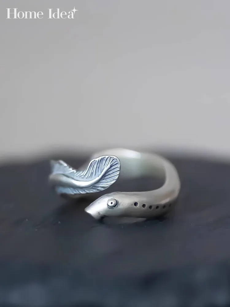 

New Designer Women 925 Silver Open Adjustable Rings Fine Sterling Silver Vintage Carving Shape Ladies Rings Casual Jewelry