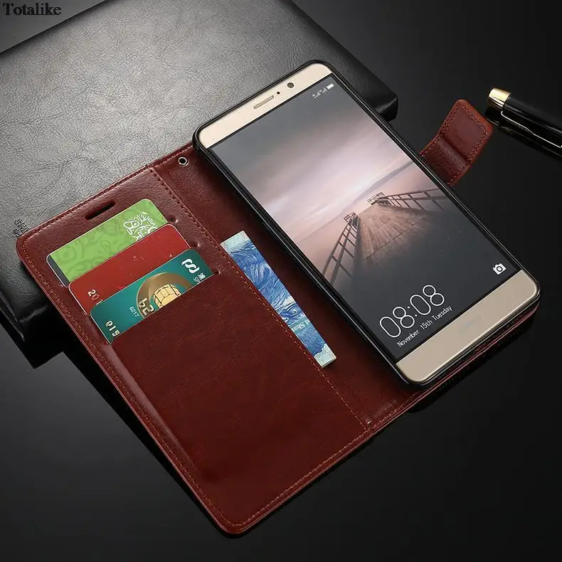 Ретро Чехол из искусственной кожи для телефона Huawei Mate 9 8 7 10 20 30 lite Pro откидной с
