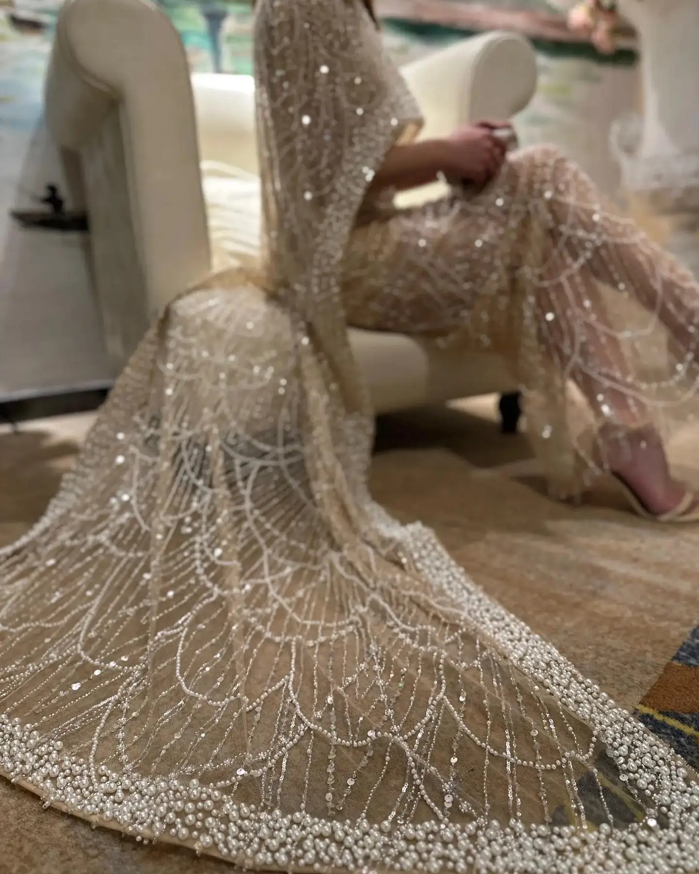 Женское платье русалки в пол