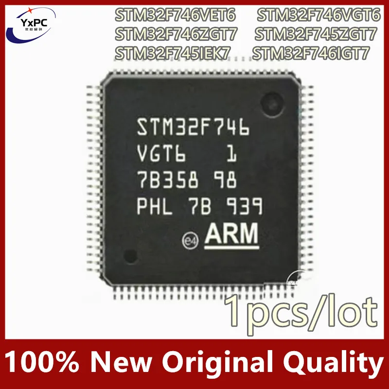 1pcs STM32F745IEK7 STM32F746IGT7 STM32F746VET6 STM32F746ZGT7 STM32F746VGT6 STM32F745ZGT7  Microcontroller chip