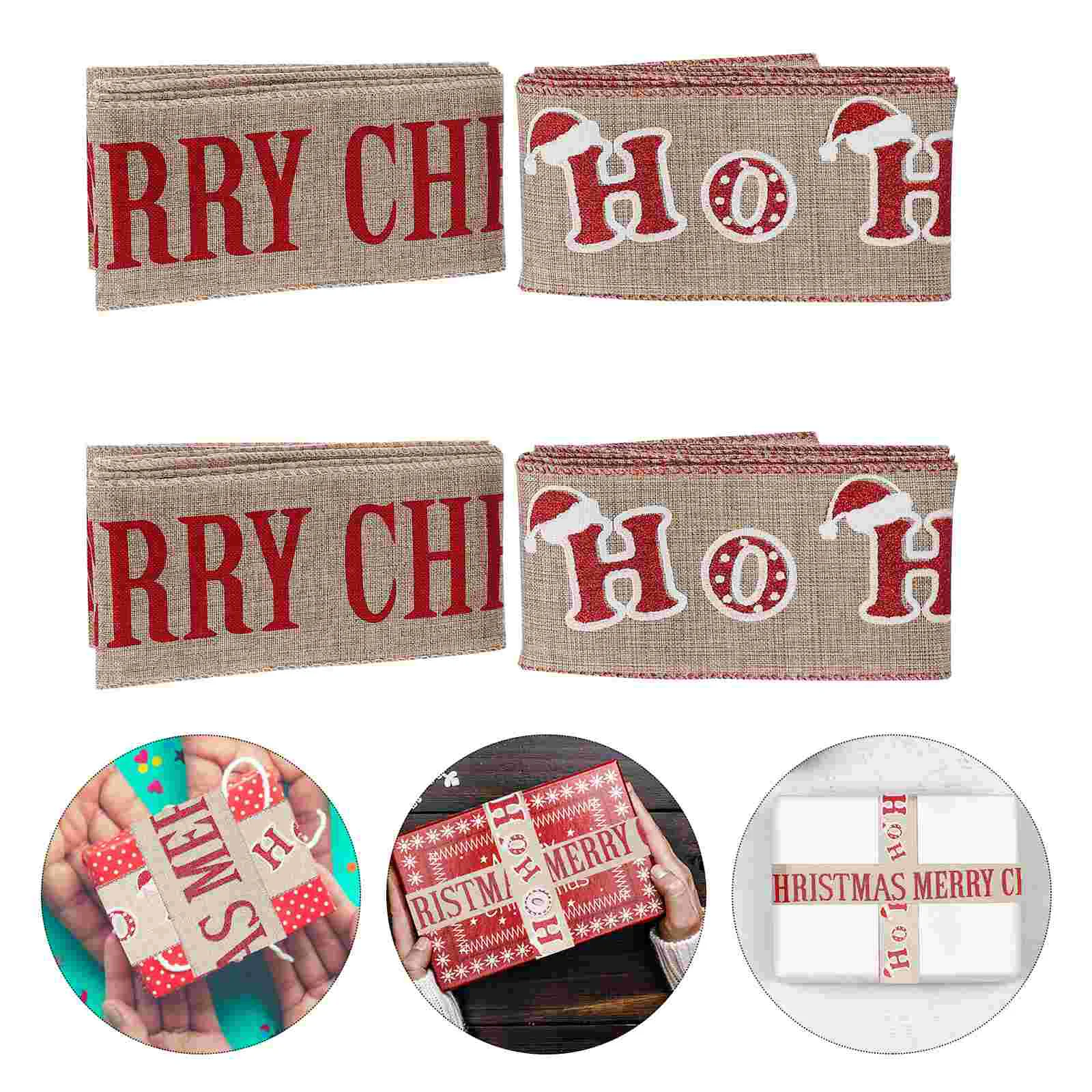 

Ribbon Ribbons Christmas Gift Packaging Craft Wrapping Merry Making Bowknot Tree Crafts Package Diyburlap Bow Hair Party Packing