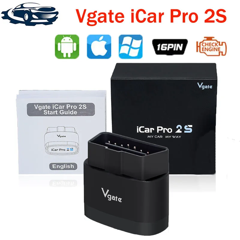 Vgate iCar Pro 2S ELM327 Bluetooth 5 3 для Android/IOS/ПК OBD2 Автомобильный диагностический инструмент
