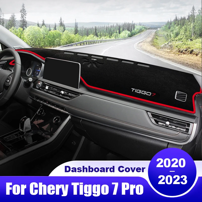 Чехол для приборной панели автомобиля Chery Tiggo 7 Pro 2020 2021 2022 2023 Tiggo7 Pro, солнцезащитный козырек, Нескользящие аксессуары