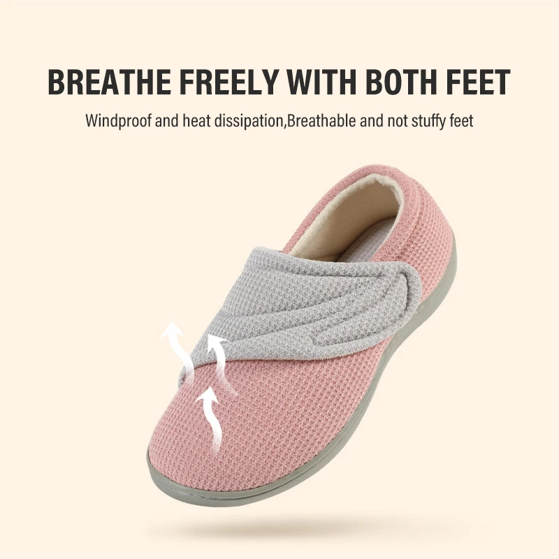 Litfun 2023 Premium Plush Women Care Shoes Simple Four-season Soft Maternity Non-slip Slippers Windproof Breathable Home Shoes