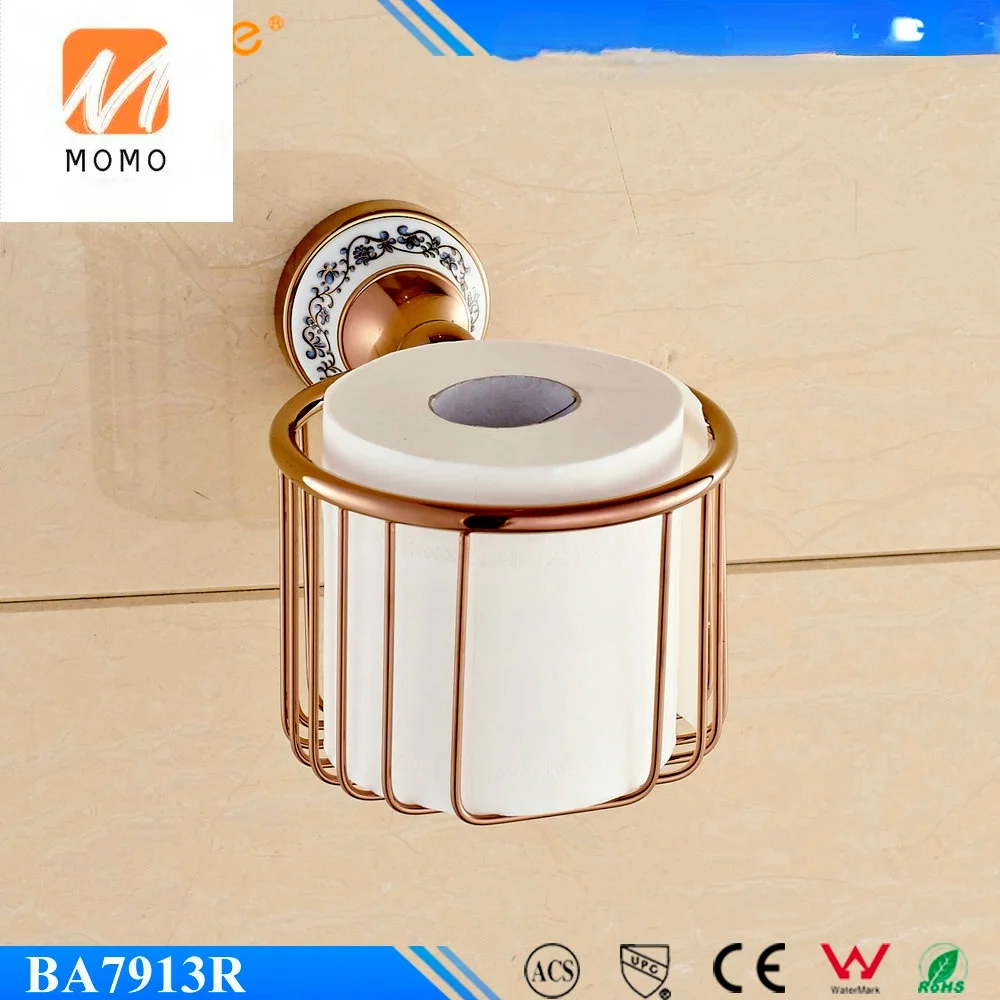 Beelee BL7913R твердый латунный держатель для туалетной бумаги из розового золота