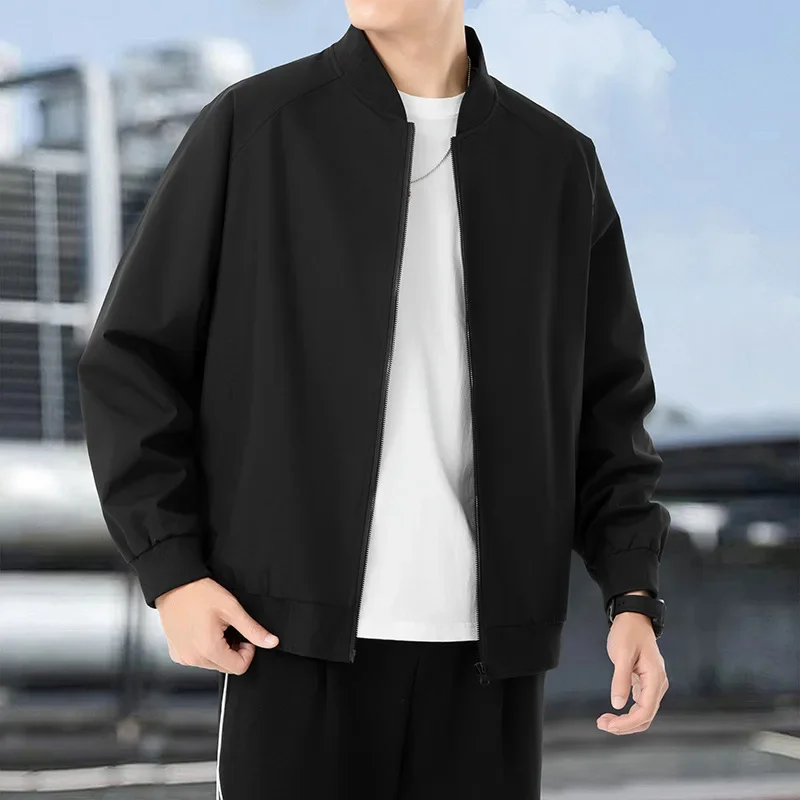 Осенняя новая свободная Мужская куртка бейсболка деловая версия для молодежи
