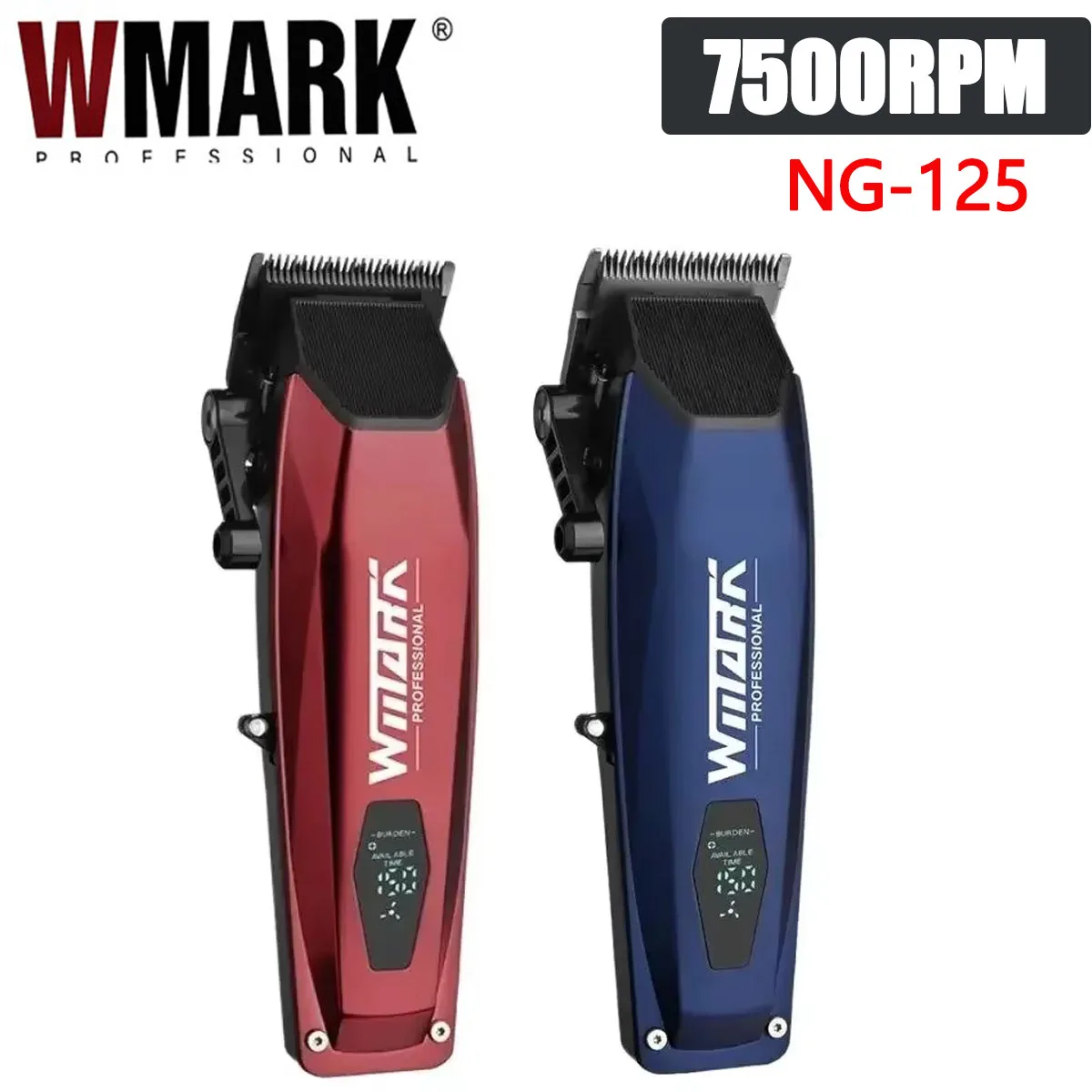 WMARK NG-125 7500RPM высокомощный профессиональный Мужской парикмахерский беспроводной