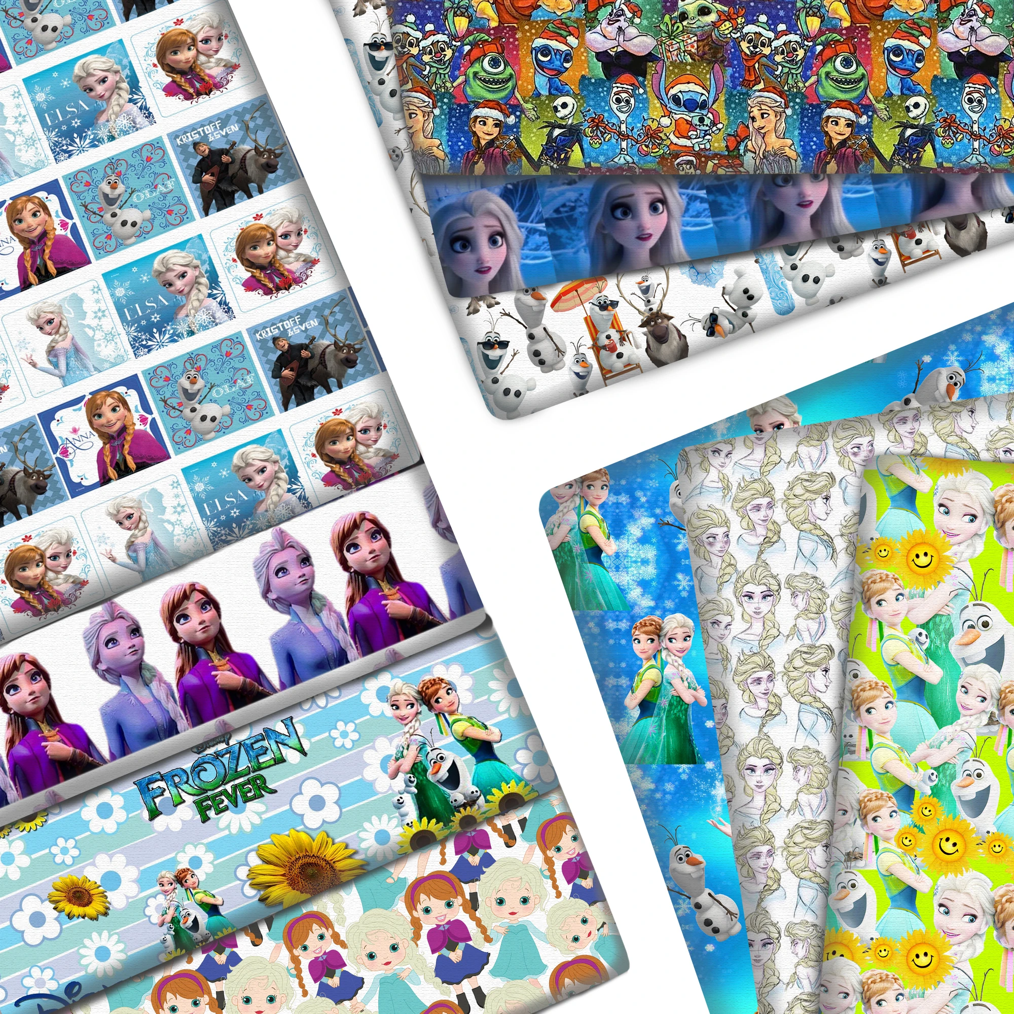 

Disney Princess Frozen Elsa Anna 50*145cm Polyester Cotton/Pure Cotton Fabric for Tissue Sewing Quilting Fabrics Needlework DIY