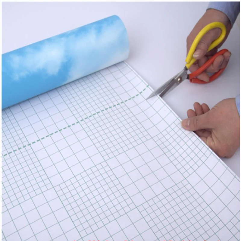 5m 3D Wallpaper Blue Sky And White Clouds PVC Self-adhesive Home Decoration Film Waterproof Sticker Living Room Background Mural |