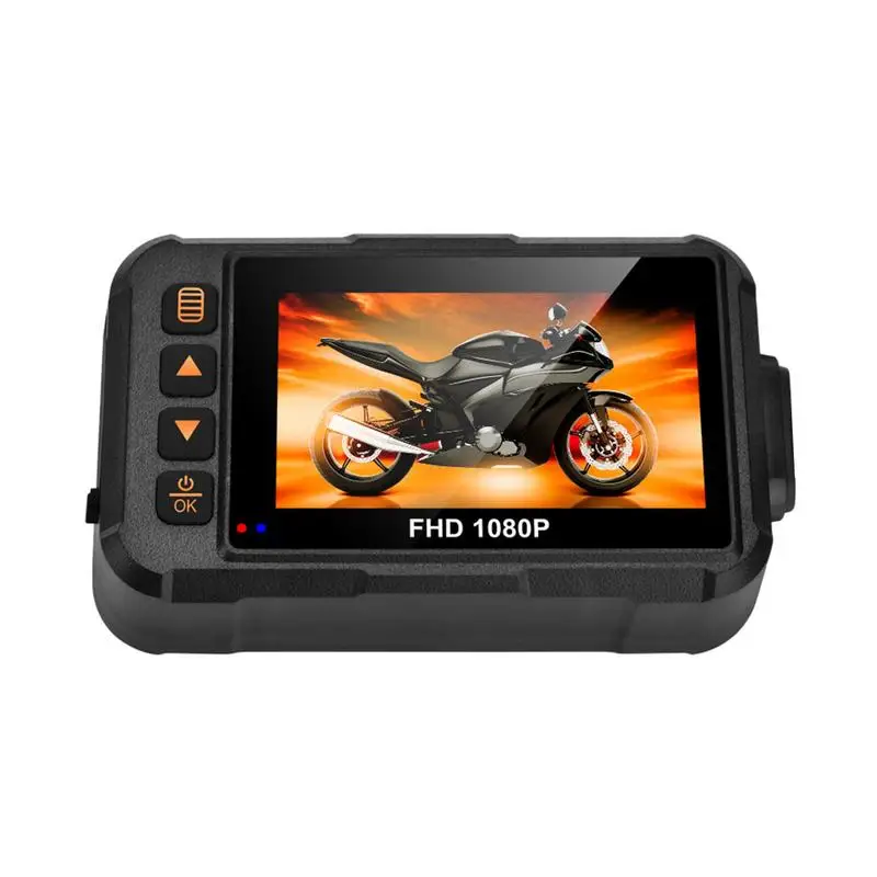 

Motorcycle Recording Camera 3 Inches RGB Display Screen 1080P HD Dash Cam Front Rear Dual-mirror Waterproof And Wide Angle Front