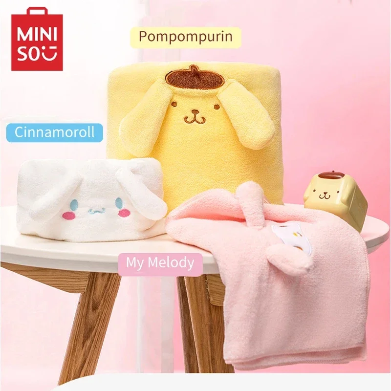 MINISO Sanrio сухое полотенце для волос банное коралловый бархат мягкая впитывающая