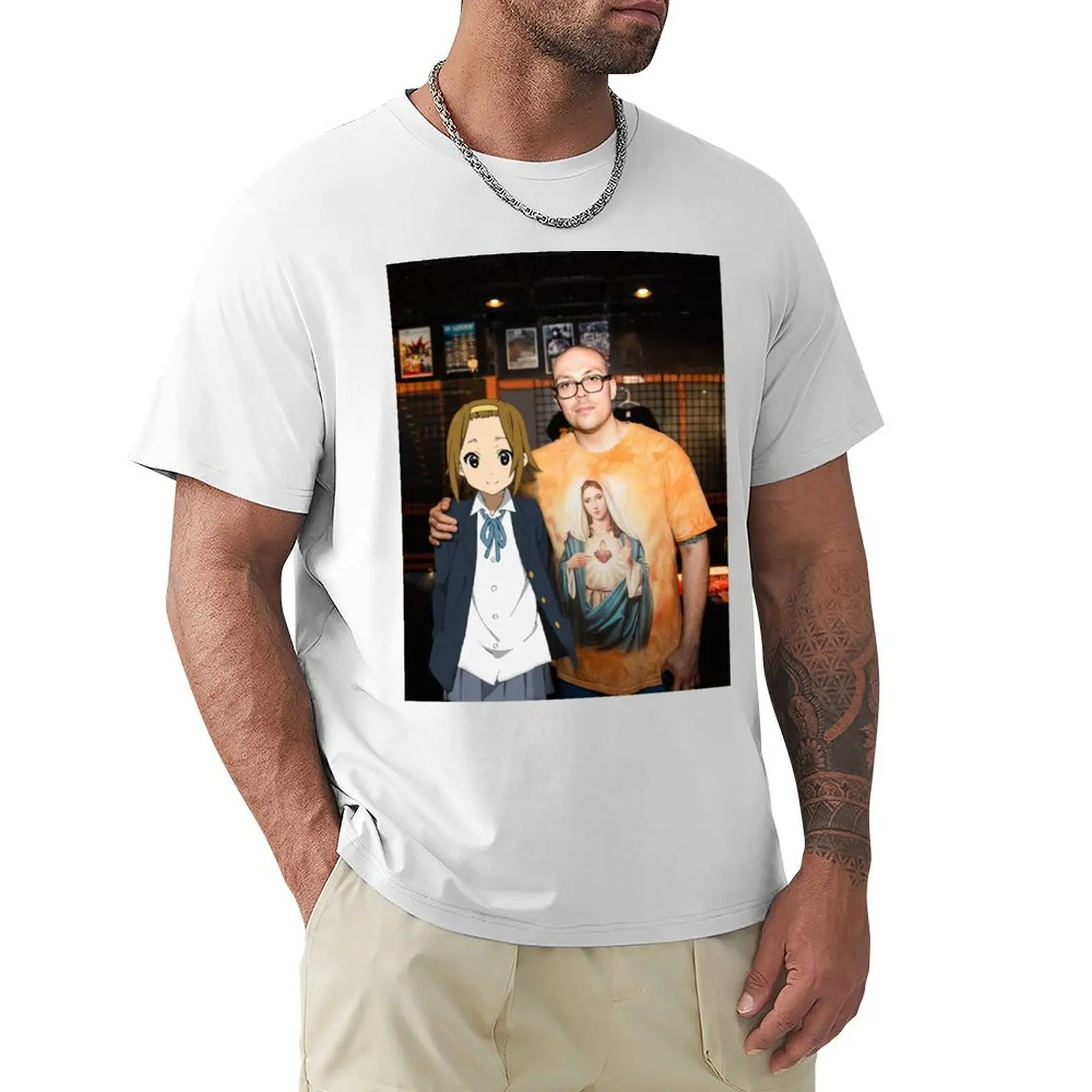 Ритони Сутана - К-Он! Футболка Ritsu Tainaka &amp Anthony Fantano мужская одежда мужские футболки