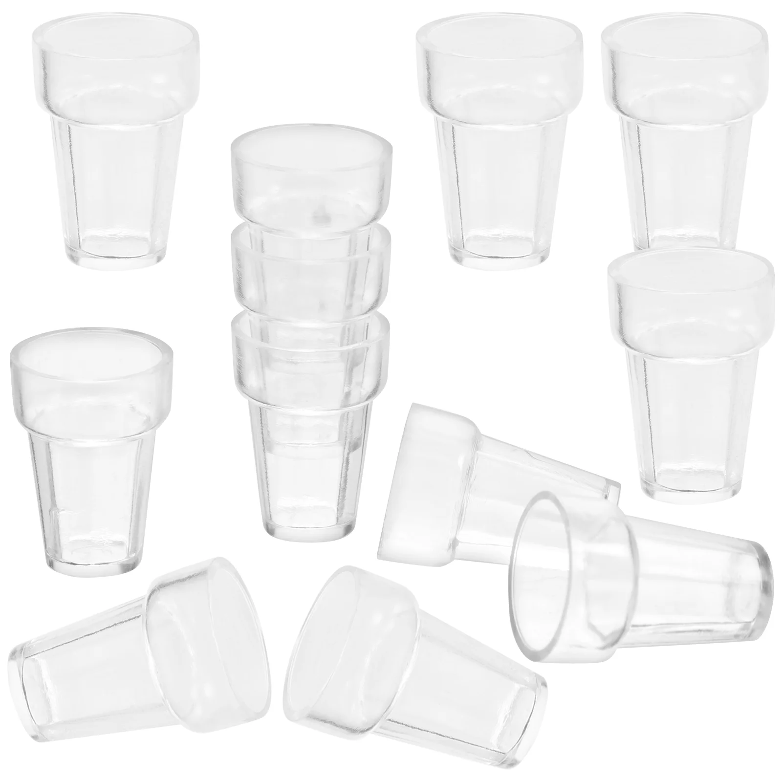 

12 Pcs Kids Playset Miniature Decoration Cup Adornments Artificial Water Toy Plastic Ice Cream Models Cups Child