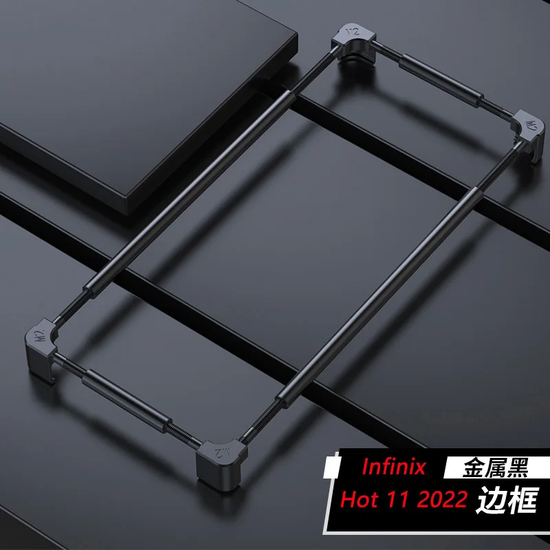 Original Metal Bumper Phone Case For Infinix Note 12i 12 Vip Pro G96 2022 2023 Aluminium Frame Protective Cover Fashion Shell