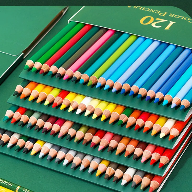 120 Colored Pencils With Gift Box Artist Colored Pencils Set, Professional Oil-Based Art Pencils Student Gifts School Supplies