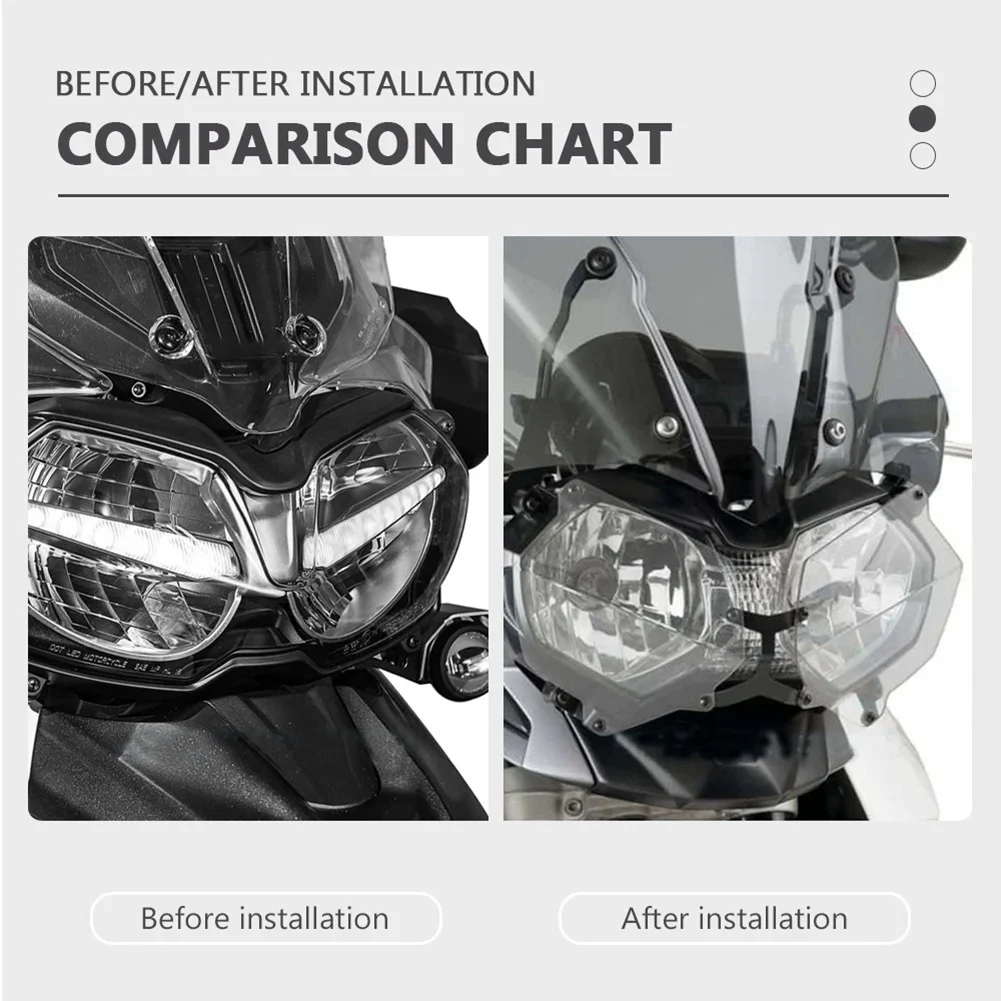 Защита для передней фары мотоцикла Защитная крышка Tiger 800 XC XCX XCA XR XRT XRX 2011-2018 1200