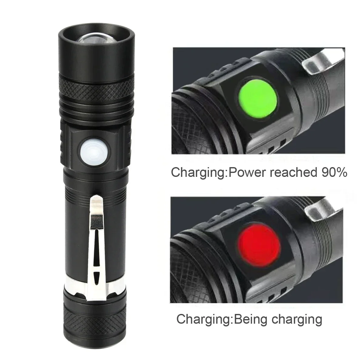 USB перезаряжаемый 2000LM ультра яркий светодиодный фонарик фонарь T6 lanterna
