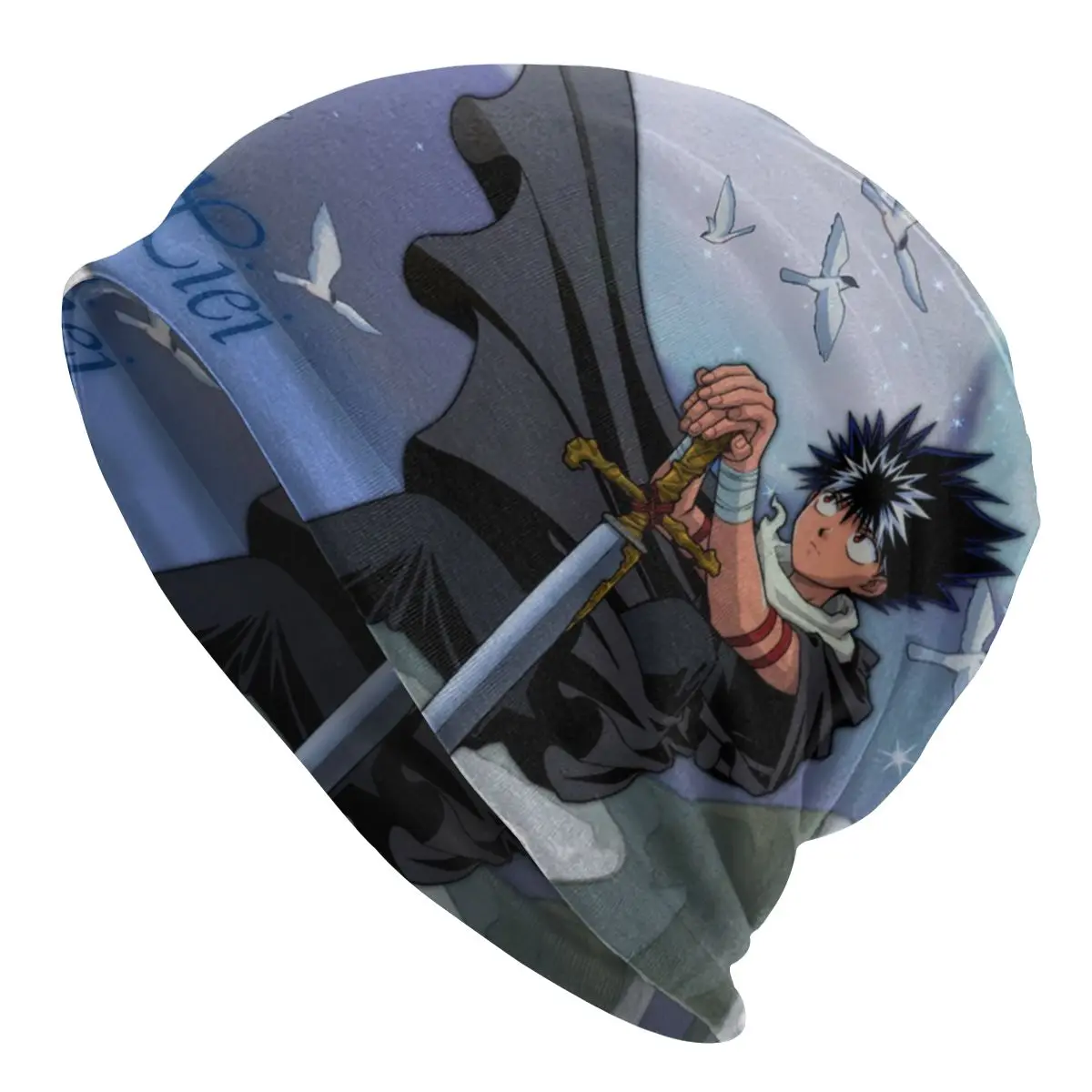 

Шапка-бини Yu Hakusho для мужчин и женщин, вязаная шапка для сражений крови в стиле аниме, летняя шапка двойного назначения, Осень-зима