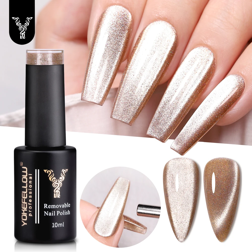 Гель-лак для ногтей кошачий глаз 10 мл