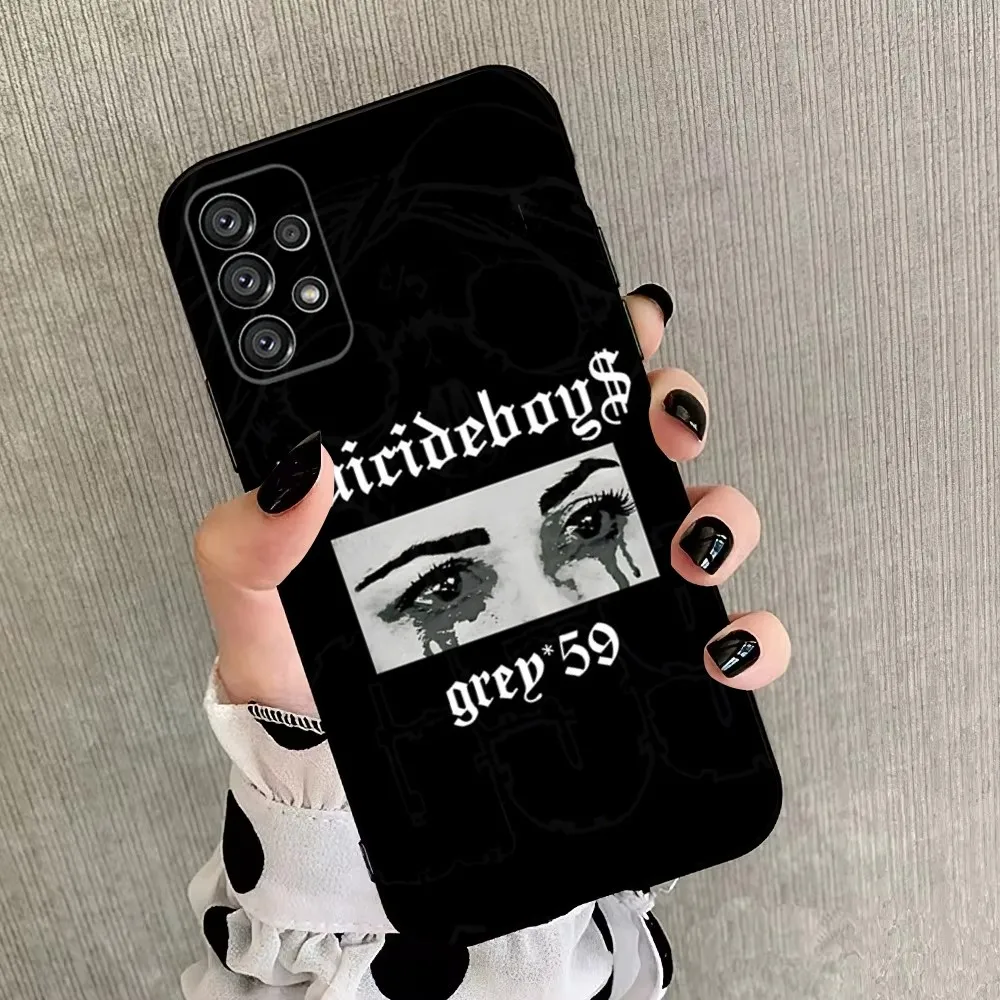 Чехол для телефона Rap Group S-Suicideboys-S G59 Samsung Galaxy A20 A21s A22 A31 A32 A52 A53 A72 73 A80 A91 Мягкий черный