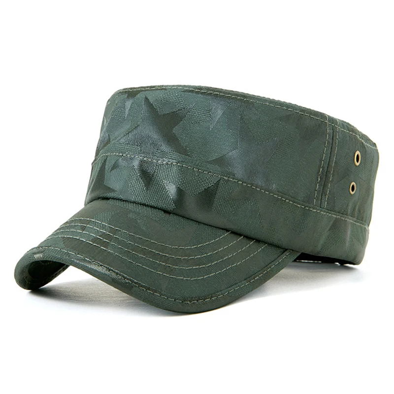 

Men's New Trend Pentagram Camouflage Army Hat Ladies Leisure Travel Outdoor Fishing Hiking Tactical Training Flat Baseball Cap