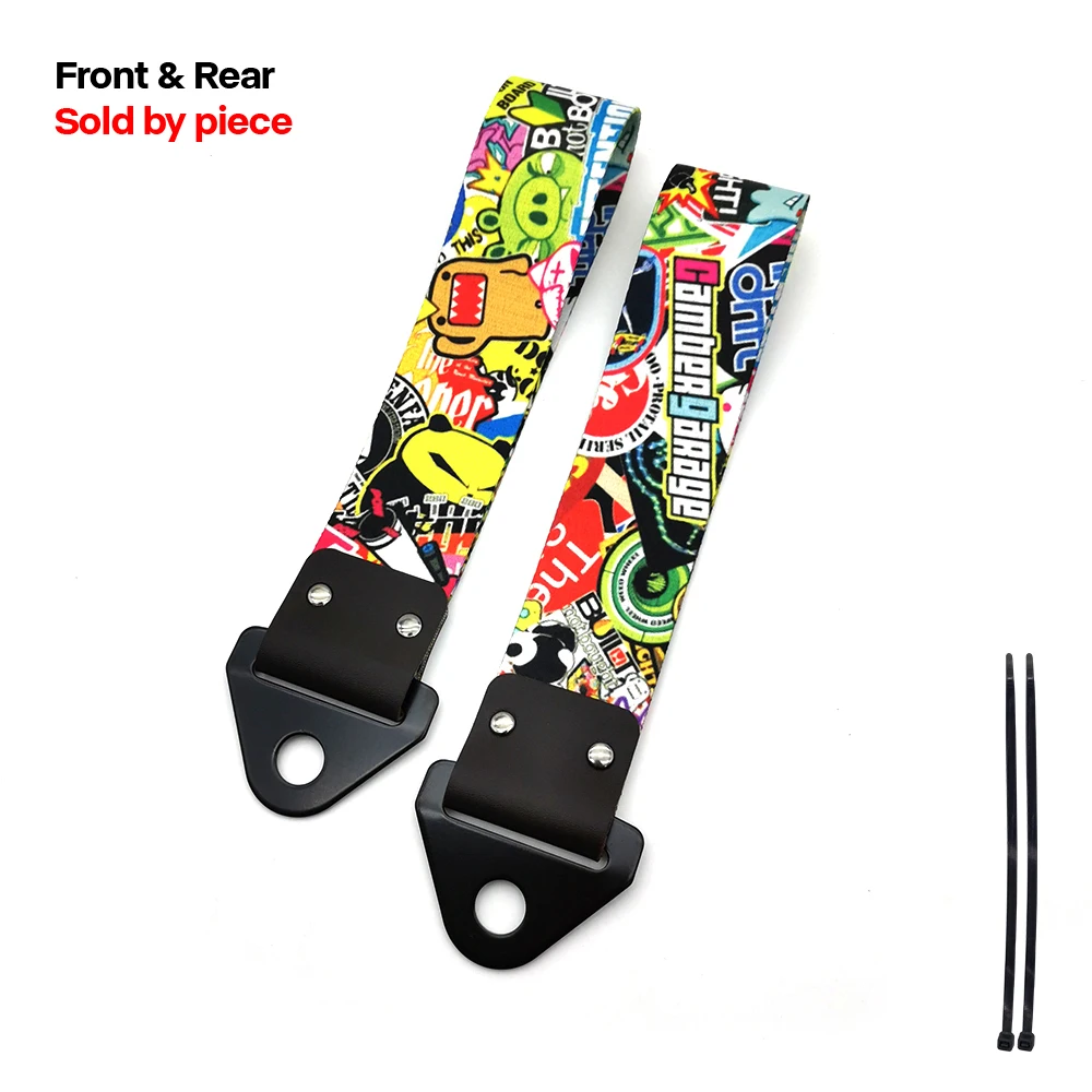 

JDM гоночный автомобиль мотоцикл кулон буксировочный ремень буксировочный трос лента прицеп веревка бампер буксировочный ремень NOS Initial D аксессуары