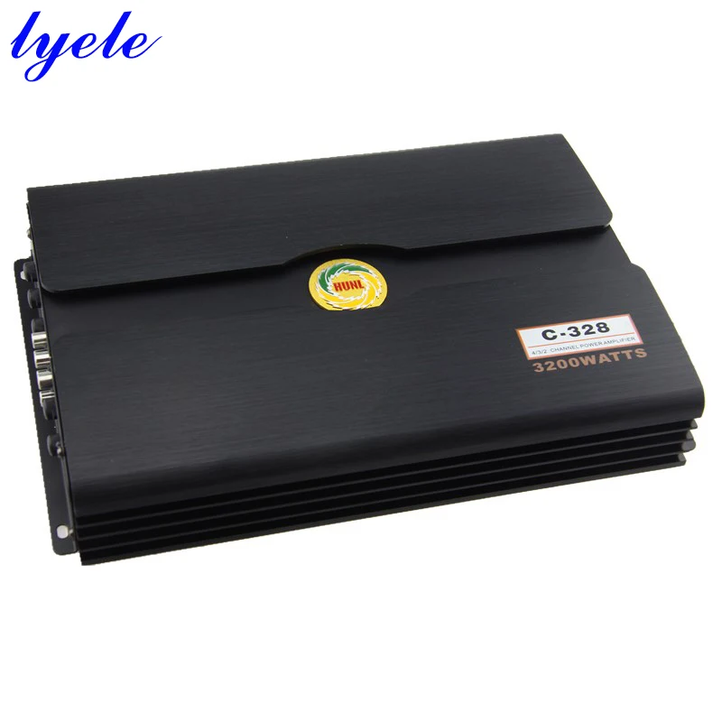 

Lyele Aduio 4 Channel Car Amplifier Fever-grade High-power Bass Amplifier Class AB Car Amp Push Set Speaker High Power110w*4