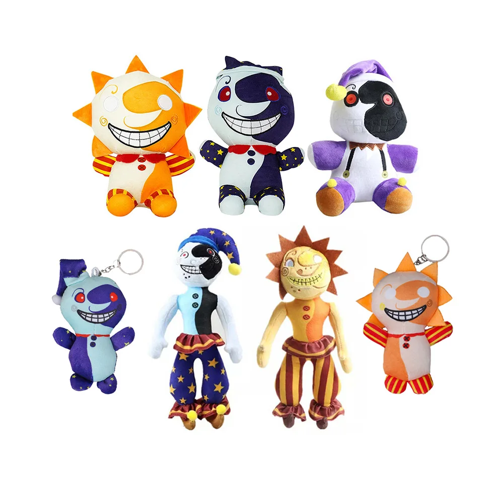 

Fashion Games Sundrop Moondrop FNAF Plush Toys Cute Soft Stuffed Cartoon Horror Game Dolls Figure Toys For Kid Birthday Gift