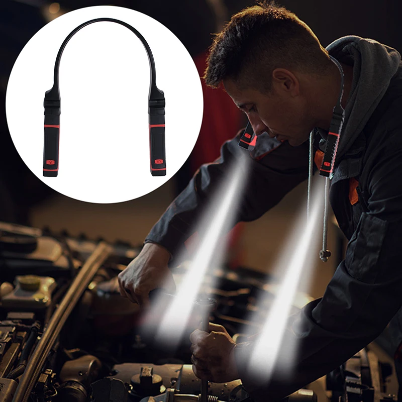 

Car Repair Lamp USB Charging Neck Reading Night Lights Outdoor Work Night Running Light Flexible Handsfree LED Flashlight