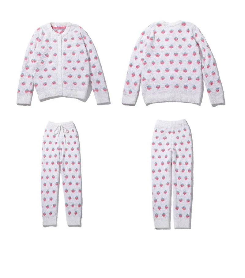 

Gelato Pique Pajamas Ladies Women Winter Pajama Room Wear Strawberry Children's Wear Sets Sleepwear