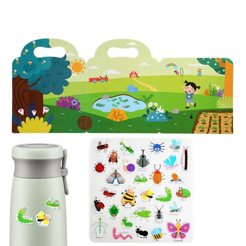 

Reusable Sticker Books Busy Sticker Children's Book Multi-Purpose Educational Toy For Birthday Christmas And Children's Day Gift