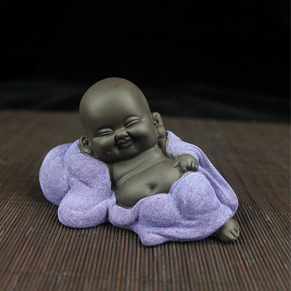 

Adorno Para Mesa De Chinese Tea Pet Sculpture Monk Statue Monk Figurine Baby
