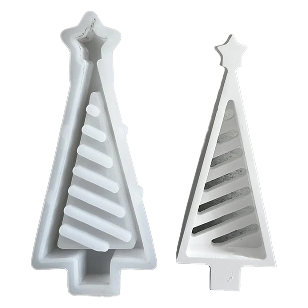 Рождественская елка силиконовая для формы светодиодный подсвечник литье форм