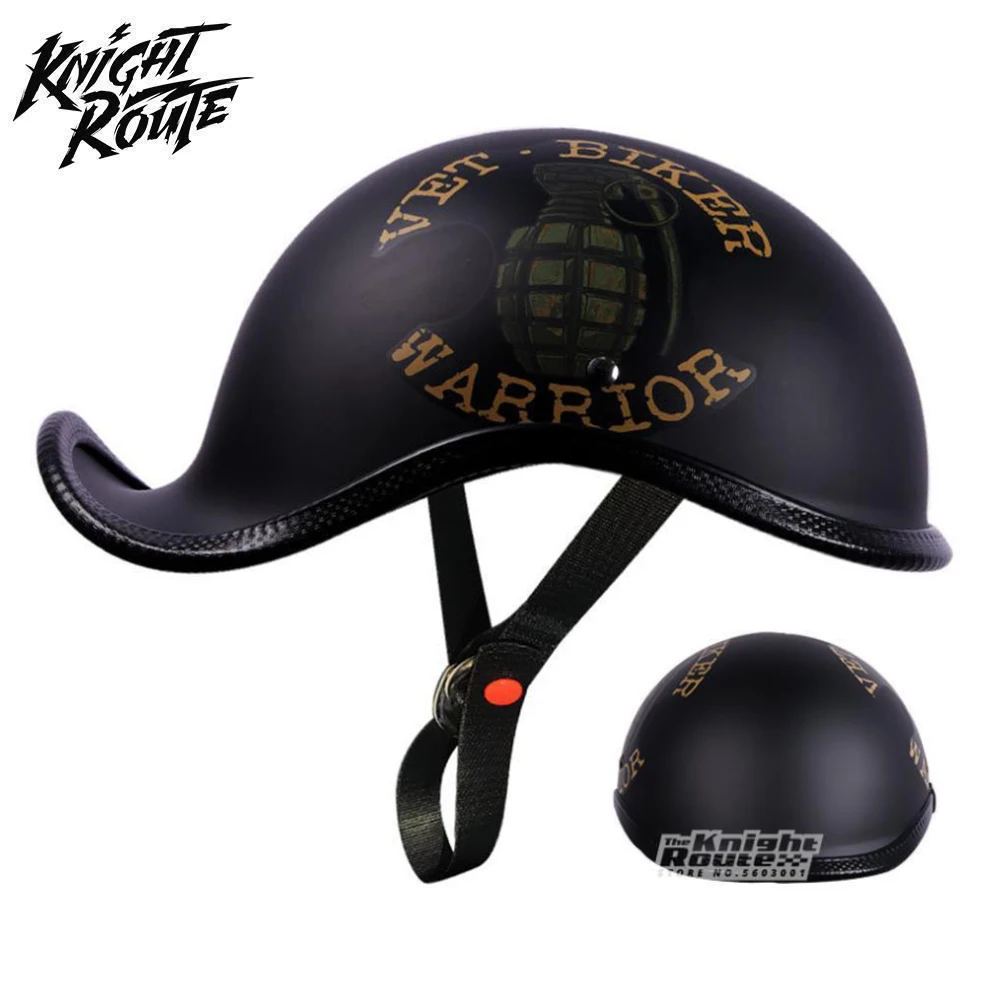 

Men's Motorcycle Helmet Moto Motorcycle Helmet Motorbike Vintage Motorcycle Open Face Retro Half Helmet Chopper Riding
