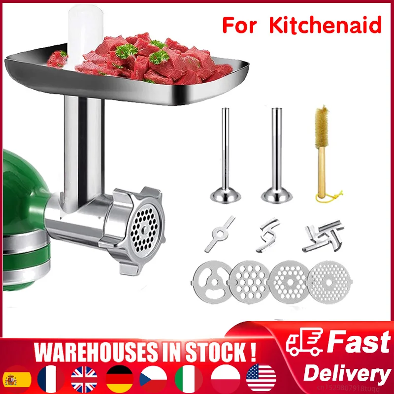 

Mixer Accessories Slicer Sausage Meat Shredder Attachment Grinder Tubes Stand Kitchenaid And Food Stuffer For Stuffer