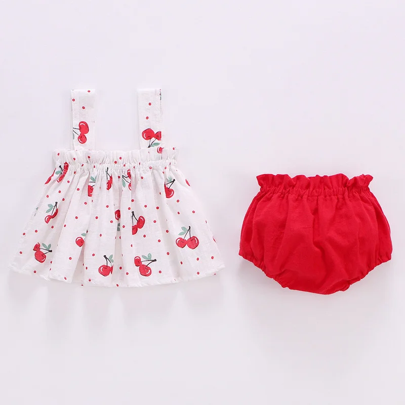 Lawadka/Летняя тонкая одежда для новорожденных комплект девочек мини-платье с