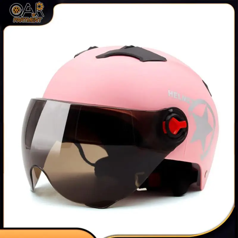 

Дышащий мотоциклетный велосипедный шлем прочный мотоциклетный открытый двойной объектив козырьки шлемы амортизирующий шлем для лица Унив...