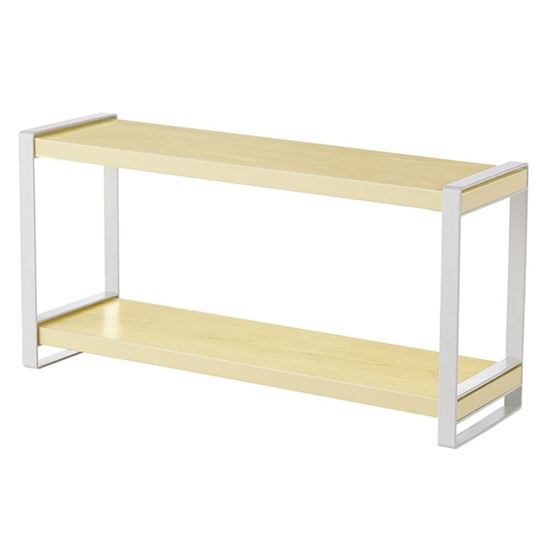 

Kitchen Shelves Desktop Multifunctional Double-Layer Storage Rack Free Perforated Spice Rack