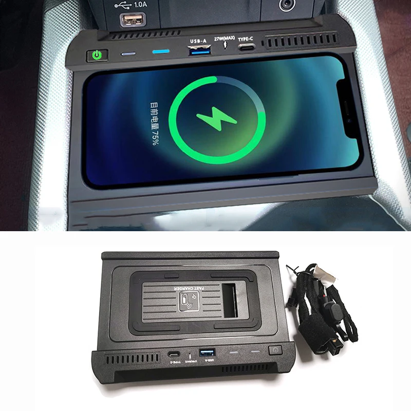 

Автомобильное беспроводное зарядное устройство, зарядное устройство для телефона 15 Вт, быстрое зарядное устройство, панель для зарядки, держатель для телефона, аксессуары для Honda CRV 2021 2022